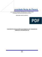 Deisiane S. Brito - Concepção de Educação Decorrente Das Tendências Liberais e Progressistas