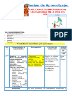 3° Sesión Día 4 Cyt Explicamos La Importancia de Las Máquinas en La Vida Del Hombre