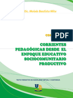 Corrientes Pedagógicas Desde El Enfoque Educativo Sociocomunitario Productivo. Parte 1