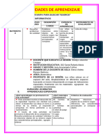 Actividades de Aprendizaje