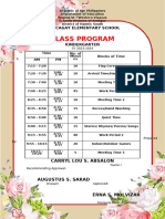 Class Program - 2023 2024