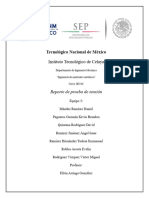 Reporte de Prueba de Tencion