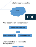 Introduction To Entrepreneurship