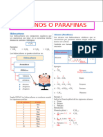 Alcanos o Parafinas para Primer Grado de Secundaria 1