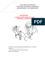 Lab Report General Chemistry