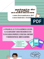 Tipología de Textos Académicos Como Herramientas Del Conocimiento Científico PDF