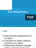 L1: Describing Motion Notes