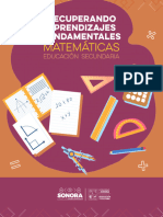 MATEMÁTICAS - Recuperando Aprendizajes Fundamentales