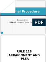 Rule 116, Arraignment and Plea