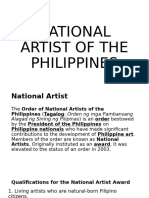 National Artist of The Philippines Cpar