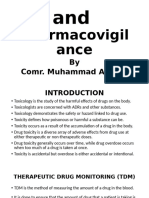 Toxicology and Pahrmacovigillance