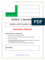 Angles With Parallel Lines 2