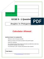 Angles in Polygons 1