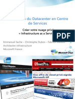 Levolution Du Datacenter en Centre de Service