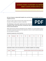 SG Iron Casting Grades and Standards