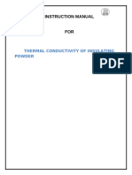 Thermal Conductivity of An Insulating Powder