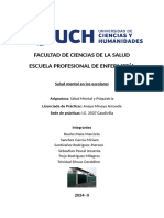 Plan de Sesión Educativa - Salud Mental en Los Escolares