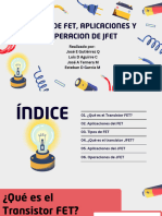 Tipos de Fet, Aplicaciones y Operacion de Jfet