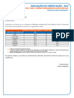 Calendário Av4 - 2º Ao 5º Ano - Ensino Fundamental Anos Iniciais