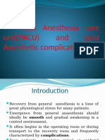 PACU Complication Management