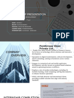 Internship Presentation WEB