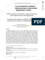 Transtorno Do Espectro Autista: Relato de Mulheres Que Vivenciaram Um Diagnóstico Tardio