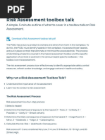 Risk Assessment