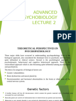 Lecture Notes 2a - Theoretical Perspectives in Psychopathology - 025743