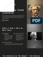 Mark Twain Escritor Humorista e Icone Literario