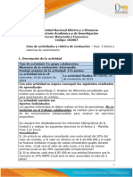 Guía de Actividades y Rúbrica de Evaluación Unidad 2 - Fase 3 - Series y Sistemas de Amortización