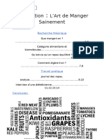 Travaille de Biologie Sur La Nutrition