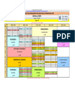 Emploi Du Temps: Depaertement Des Enseignements de Base Pour Le Domaine Segc-Lmd