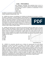 Exercícios - Hidrostática