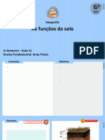 As Funções Do Solo: Geografia