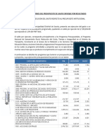 Analisis y Comentarios Del Presupuesto de Gasto Enfoque Por Resultados