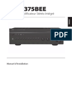 C 375BEE Stereo Integrated Amplifier - French Manual