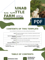 Sustainable Cattle Farm Pitch Deck by Slidesgo