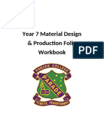 Year 7 Design Folio Workbook - CSE