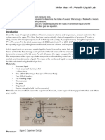 Molar Mass of A Volatile Liquid