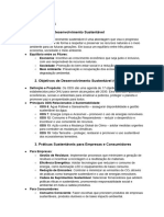 Anotações Sobre A Aula de Desenvolvimento Sustentável