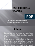 Business Ethics & Values - 1