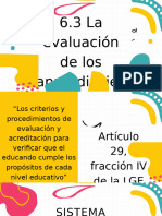 La Evaluación de Los Aprendizajes