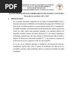 INFORME DE TRABAJO PS Y EX 2023 II y 2024 I