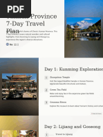 Yunnan Province 7 Day Travel Plan