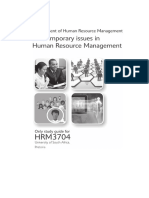 Contemporary Issues in Human Resource Management - HRM3704 - Study Guide