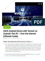 How To - HACK Android Device With TermuX On Android - Part #1 - Over The Internet (Ultimate Guide) Null Byte - WonderHowTo