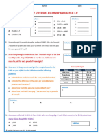 Decimal Division Estimate Quotients - II