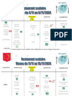 Menus Du 4 Au 29 Novembre 2024