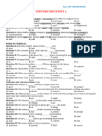 Test For Unit 8.1 - C12