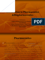 Introduction To Biopharmaceutics